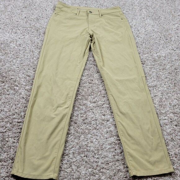 American Eagle Pants Mens 30x28.5 Tag 30x30 Tan Active Flex Slim Chino - Picture 1 of 9